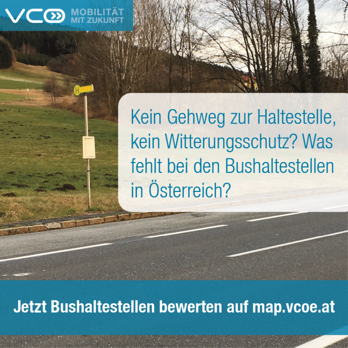 VCÖ-Initiative - Haltestellen im Fahrgast-Check